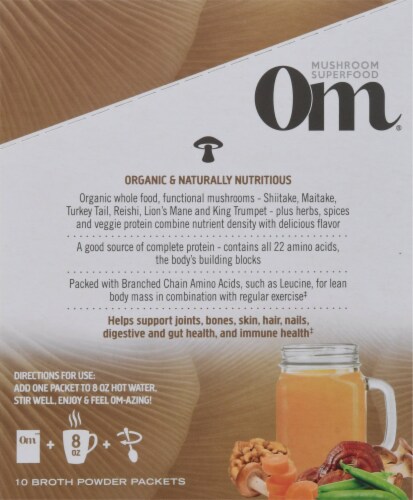 Om® Mighty Organic Mushroom Broth Powder Perspective: right