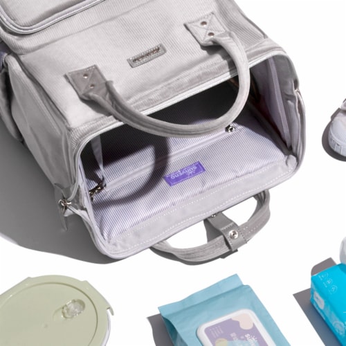 Corduroy Diaper Backpack Perspective: right