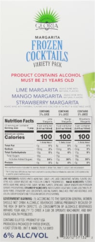 Rancho La Gloria Margarita Frozen Cocktails Variety Pack Perspective: right
