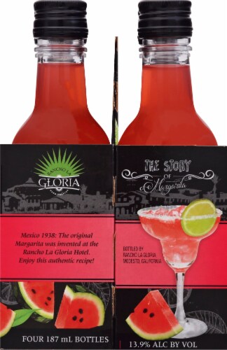 Rancho La Gloria Watermelon Margarita Wine Ready to Drink Cocktail Perspective: right