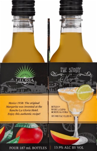 Rancho La Gloria Mango Margarita Wine Ready to Drink Cocktail Perspective: right