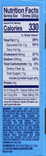 Cali'flour Foods™ Keto Vegetable Lasagna Frozen Meal Perspective: right