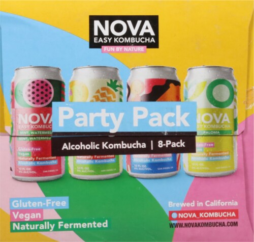 Nova Easy Kombucha Alcoholic Kombucha Party Pack Perspective: right