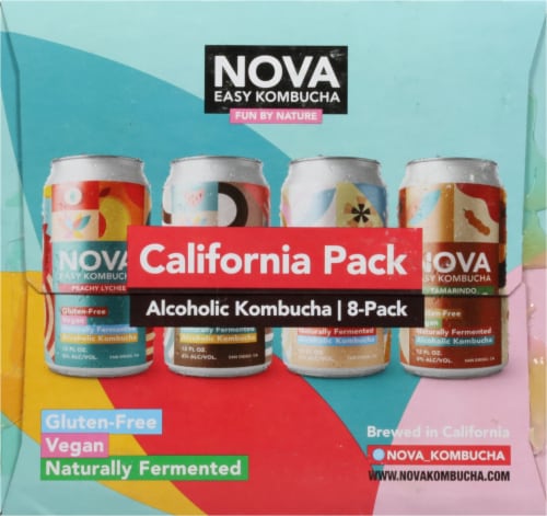 Nova Easy Kombucha Alcoholic Kombucha Party Pack Perspective: right