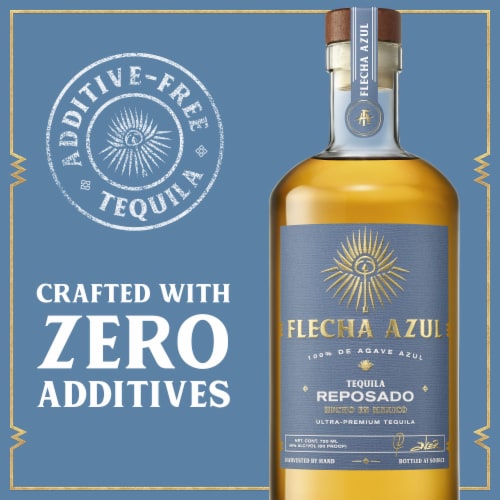 Flecha Azul Ultra Premium Tequila Reposado Perspective: right