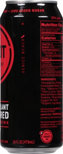 RIOT Cherry Watermelon Plant Based Energy Drink Perspective: right