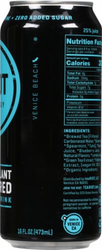 RIOT Berry Plant Based Energy Drink Perspective: right