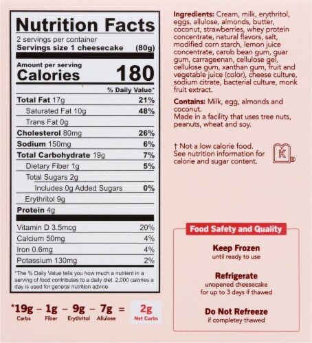 Enlightened Mini Keto Strawberry Cheesecakes Perspective: right