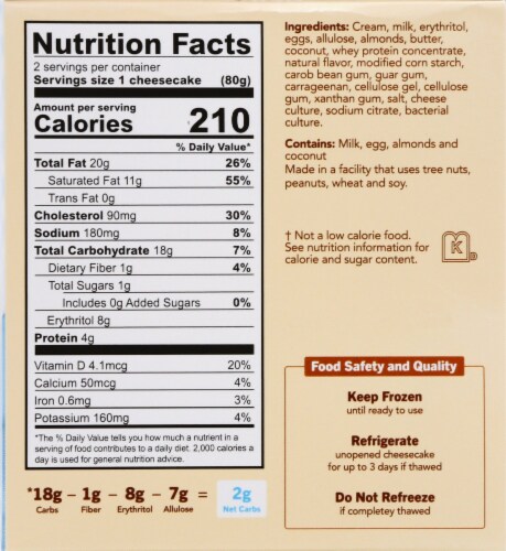 Enlightened Mini Keto Cheescakes Perspective: right