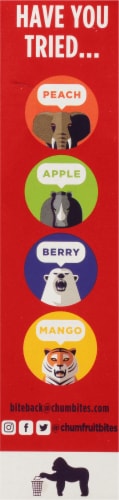 Chum Fruit Bites™ Strawberry Fruit Snacks Perspective: right