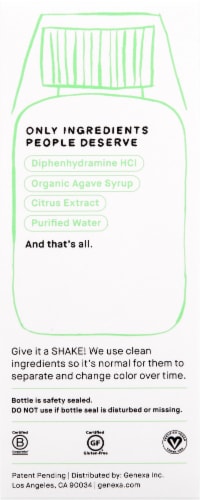 Genexa Kids' Allergy Syrup Perspective: right