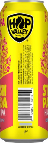 Hop Valley Brewing Co. Stash Panda Hazy IPA Beer Single Can Perspective: right