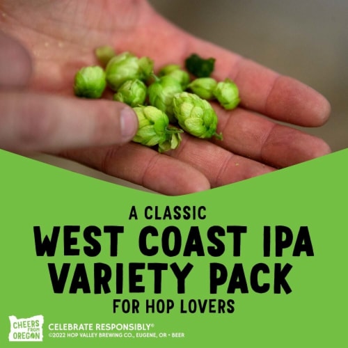 Hop Valley West Coaster IPA Variety Pack Perspective: right