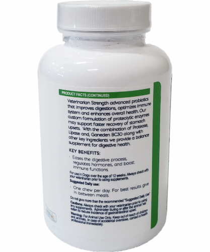 Healers Digestive Health Enzymes Chews Perspective: right
