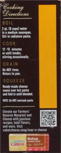 Cabot® Farmers Reserve Yellow Cheddar Mac & Cheese Perspective: right