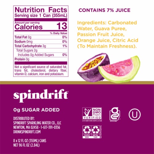 Spindrift® Island Punch Sparkling Water Cans Perspective: right