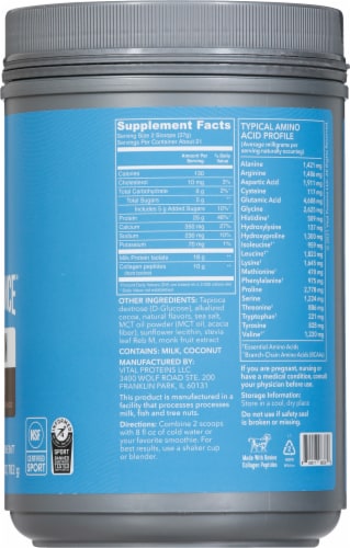 Vital Performance™ Chocolate Protein Powder Perspective: right