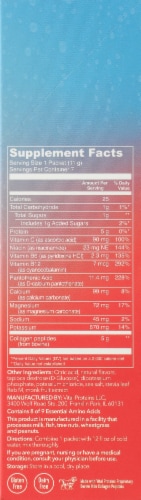 Vital Proteins Tropical Blast Hydration + Collagen Supplement Packets Perspective: right