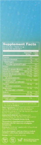 Vital Proteins Lemon Lime Hydration + Collagen Supplement Packets Perspective: right