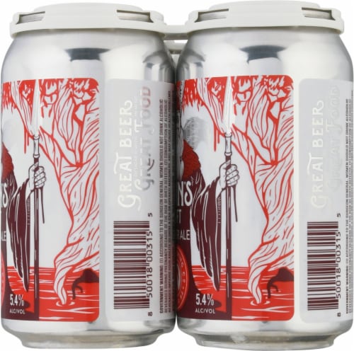 Odin Brewing Co Odin's Gift Amber Ale Beer Perspective: right