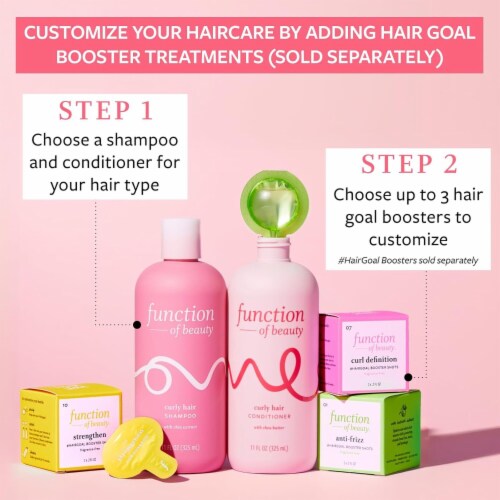 Function of Beauty Custom Curly Hair Shampoo Base with Chia Extract Perspective: right