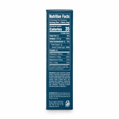 Drip Drop Electrolyte Variety Powdered Drink Mix Packets Perspective: right