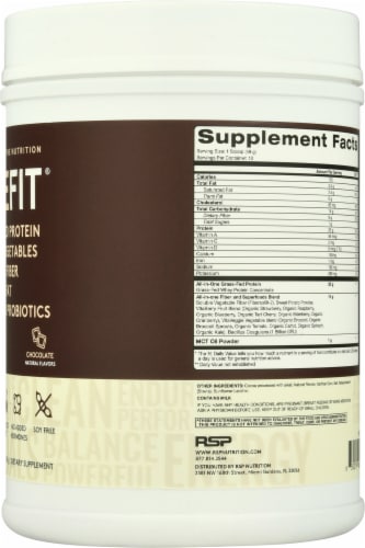 RSPNutrition Truefit® Chocolate Dietary Supplement Perspective: right