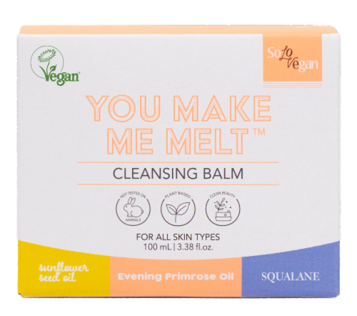 SoloVegan You Make Me Melt Cleansing Balm Perspective: right