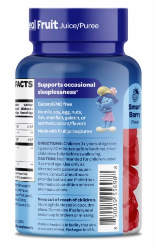 The Smurfs™ Kids Restful Sleep Gummies Perspective: right