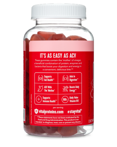 Vital Proteins® Apple Cider Vinegar Gummies Perspective: right