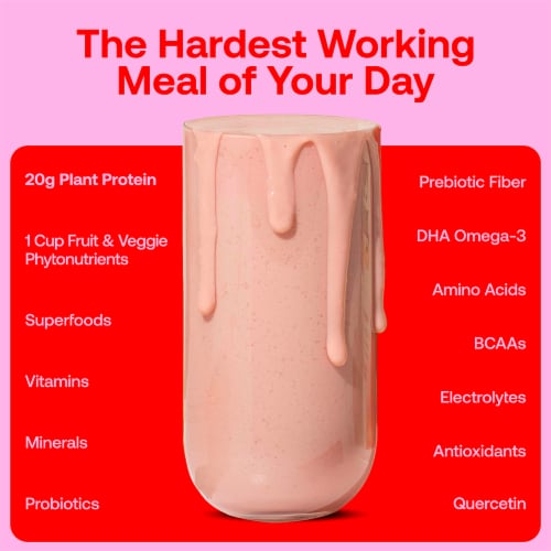 Happy Viking® Complete Superfood Powder - Strawberry Smoothie Perspective: right