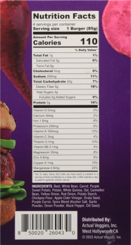 Actual Veggies® Purple Roots Veggie Burgers Perspective: right