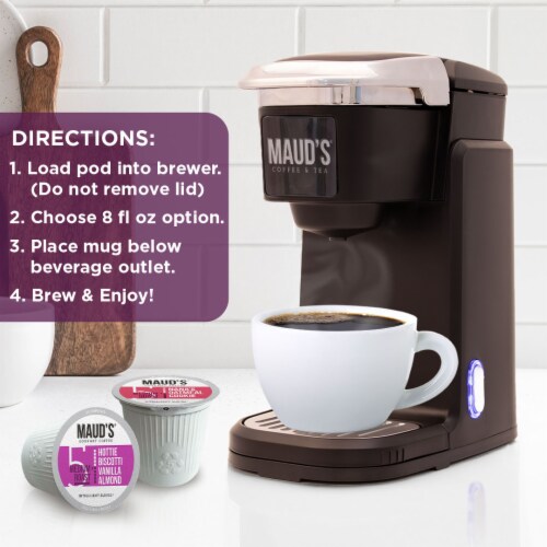 Maud's® Super Flavored Medium Roast Coffee Pods Variety Pack Perspective: right