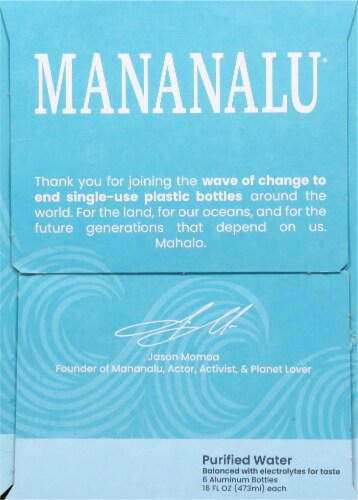 Mananalu Purfied Bottled Water Perspective: right