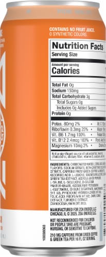 ZOA® Zero Sugar Wild Orange Energy Drink Can Perspective: right