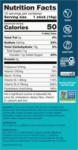 Liquid I.V. Hydration Multiplier Strawberry Electrolyte Drink Mix Sticks Perspective: right