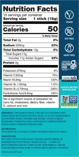Liquid I.V.® Hydration Multiplier® Electrolyte Strawberry Drink Mix Packets Perspective: right