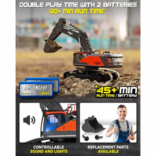 LAEGENDARY Digger 114 Scale RC Excavator Remote Control Construction