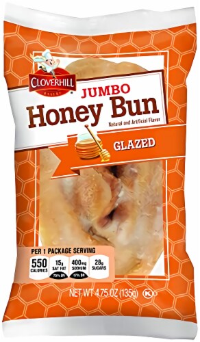 Tribeca Curations | Cloverhill Jumbo Glazed Honey Bun & Cheese Danish Combo | 12 Pack Perspective: right