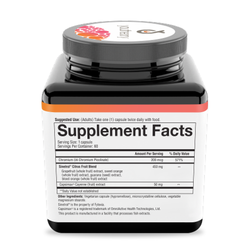 Youtheory® Daily Fat Burner Vegetarian Capsules Perspective: right