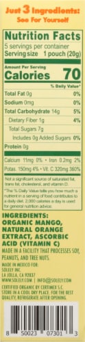 Solely® Organic Mango & Orange Whole Fruit Gummies Perspective: right