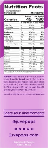 Juve™ Pops Vitamins & Electrolytes Frozen Triple Berry Bars Perspective: right
