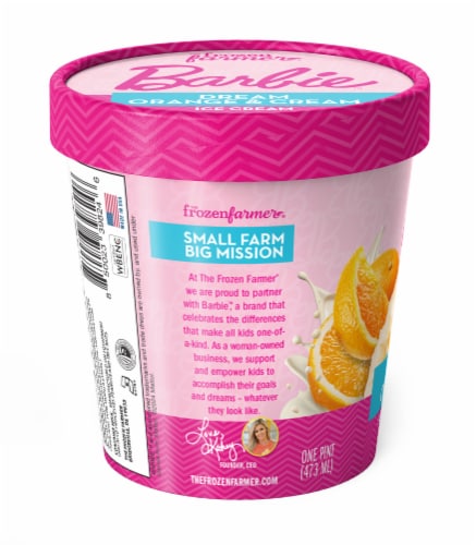 The Frozen Farmer Barbie™ Dream Orange & Cream Ice Cream Pint Perspective: right