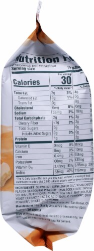 Gimme® Non-Dairy White Cheddar Roasted Seaweed Snacks Perspective: right