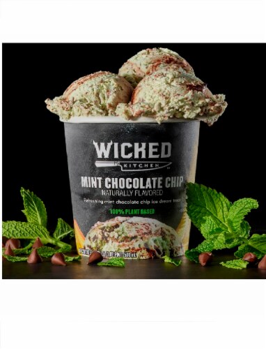 Wicked Kitchen™ Plant-Based Mint Chocolate Chip Ice Dream Perspective: right