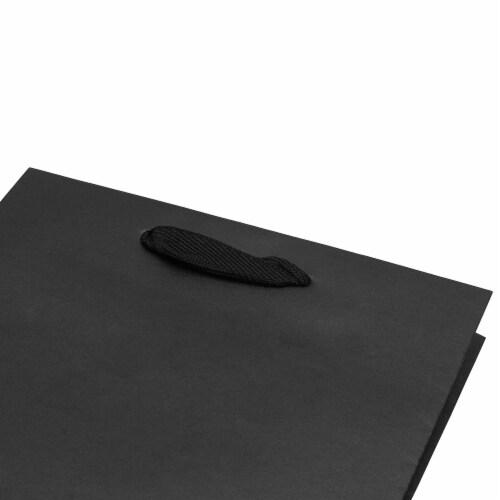 Prime Line Packaging Black Flipside Kraft Paper Bags with Fancy