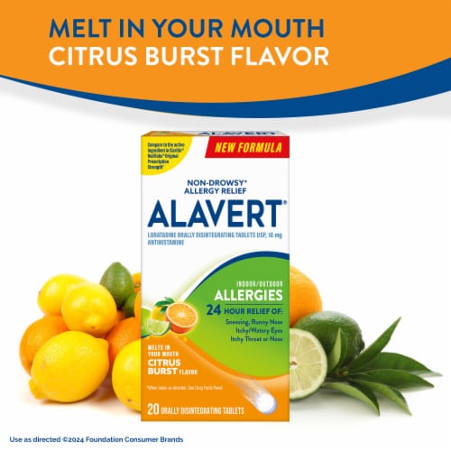 Alavert Allergy, Citrus Burst Perspective: right