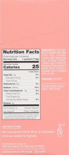 Cure Hydration Mix Strawberry Kiwi Perspective: right