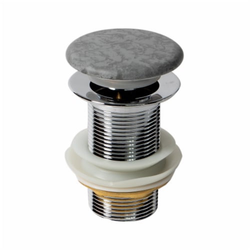 ALFI brand ABCO7055 Solid Concrete Gray Matte Cap Bathroom Sink Drain Perspective: right