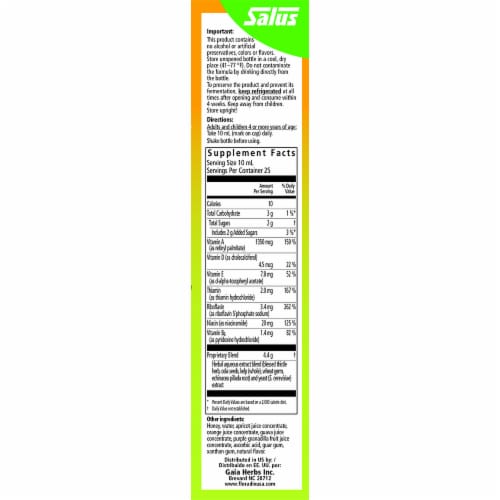 Floradix Epresat Adult Liquid Multivitamin and Herbal Supplement Perspective: right